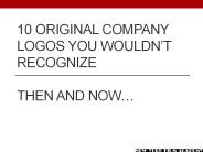 10 Original Logos for Famous Brands