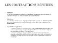 LES CONTRACTIONS REPETEES PowerPoint PPT Presentation