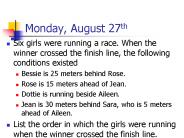Monday, August 27th