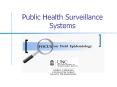 Public Health Surveillance Systems PowerPoint PPT Presentation