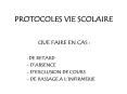 PROTOCOLES VIE SCOLAIRE PowerPoint PPT Presentation