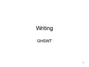 Writing