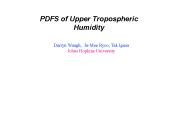 PDFS of Upper Tropospheric Humidity