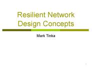 Resilient Network Design Concepts