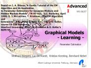 Graphical Models - Learning -