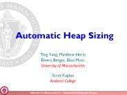Automatic Heap Sizing