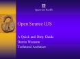 Open Source IDS PowerPoint PPT Presentation