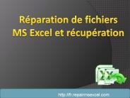 réparer corrompu fichier Excel