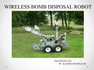 wireless bomb disposal robot