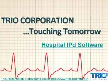 Hospital IPd Software