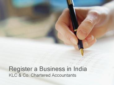 register a business in india