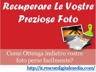 recuperare le foto perse