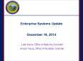 Enterprise Systems Update PowerPoint PPT Presentation