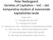 Peter Nedergaard: Varieties of Capitalism 