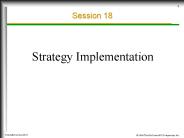 Strategy Implementation