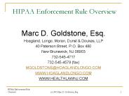 Marc D. Goldstone, Esq.
