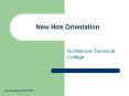 Northshore Technical College PowerPoint PPT Presentation