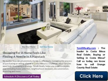 Costa Mesa Real Estate Service - Torelli Realty