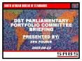 DST PARLIAMENTARY PORTFOLIO COMMITTEE BRIEFING PowerPoint PPT Presentation