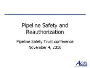 Pipeline Safety and Reauthorization