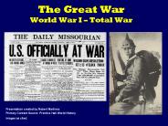 The Great War World War I 