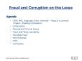 Fraud and Corruption on the Loose PowerPoint PPT Presentation