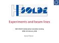Experiments and beam lines PowerPoint PPT Presentation