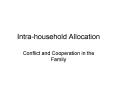 Intra-household Allocation PowerPoint PPT Presentation