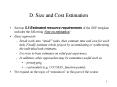 D. Size and Cost Estimation PowerPoint PPT Presentation