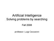 Artificial Intelligence Solving problems by searching