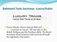 Belmond Train Journeys- LuxuryTrains (1) PowerPoint PPT Presentation