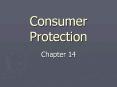 Consumer Protection PowerPoint PPT Presentation