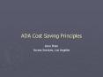 ADA Cost Saving Principles PowerPoint PPT Presentation
