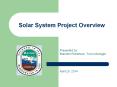 Solar System Project Overview PowerPoint PPT Presentation