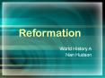 Reformation PowerPoint PPT Presentation