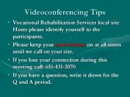 Videoconferencing Tips