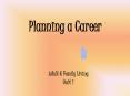Planning a Career PowerPoint PPT Presentation