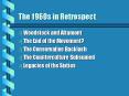The 1960s in Retrospect PowerPoint PPT Presentation