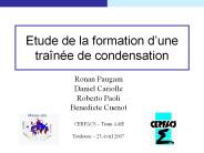 Etude de la formation d