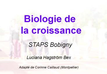 Biologie Enfants et APS