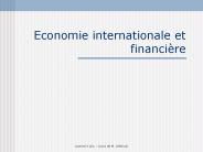 Economie internationale et financi