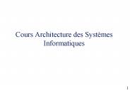 Cours Architecture des Syst