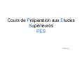 Cours de Pr PowerPoint PPT Presentation