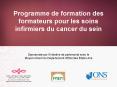 Programme de formation des formateurs pour les soins infirmiers du cancer du sein PowerPoint PPT Presentation
