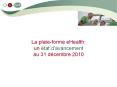 La plate-forme eHealth: un  PowerPoint PPT Presentation