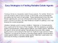 Easy Strategies in Finding Reliable Estate Agents PowerPoint PPT Presentation