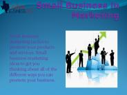 Small Business in Marketing