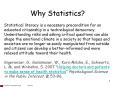 Why Statistics? PowerPoint PPT Presentation