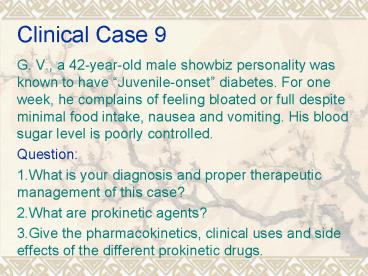 Clinical Case 9