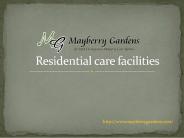 Residential care facilities